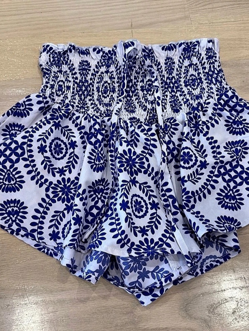 Floral Layered Skort in Blue & White and one in red Like New